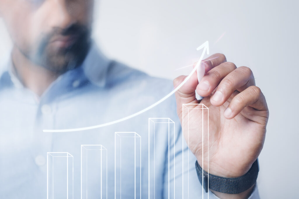 Chart showing growth in homeowner leads over time